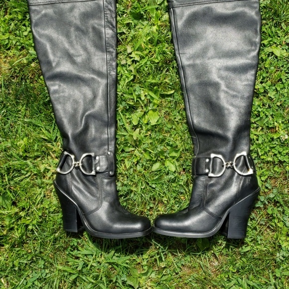 Colin Stuart Shoes - Colin Stuart Over The Knee Leather High Heel Boots